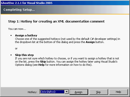 GhostDoc installation step 1
